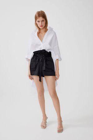 Zara black shorts w tie Women s Fashion Bottoms Shorts on