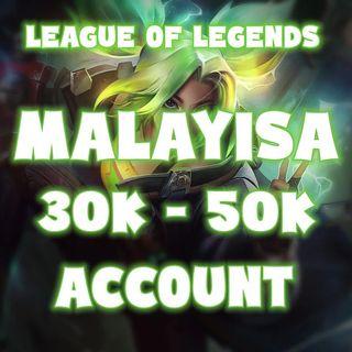 LoL Account NA Level 30 Smurf League of Legends 30-50K BE Unranked North  America