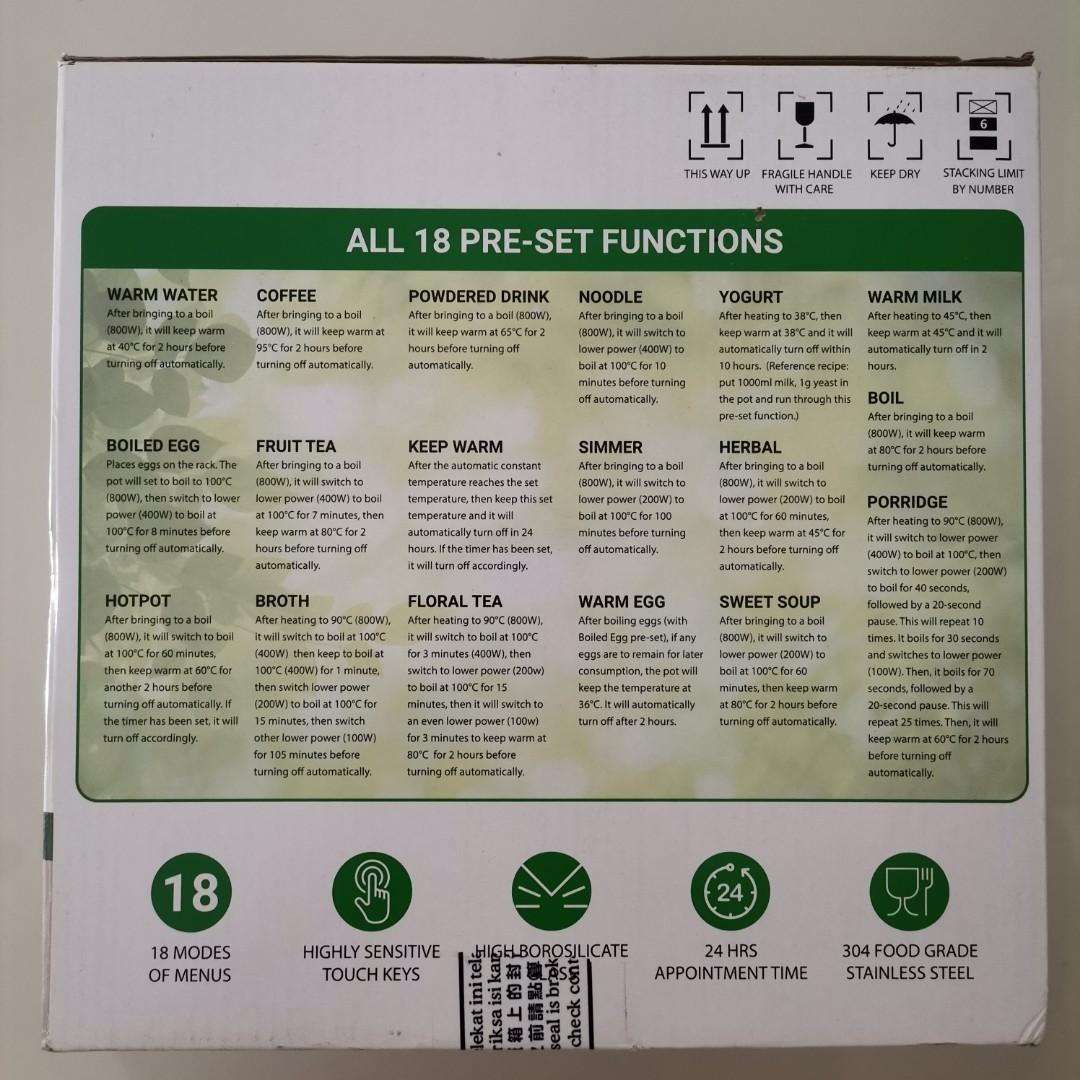 18in1 Multifunction Health Pot [1.8L], TV & Home Appliances, Kitchen