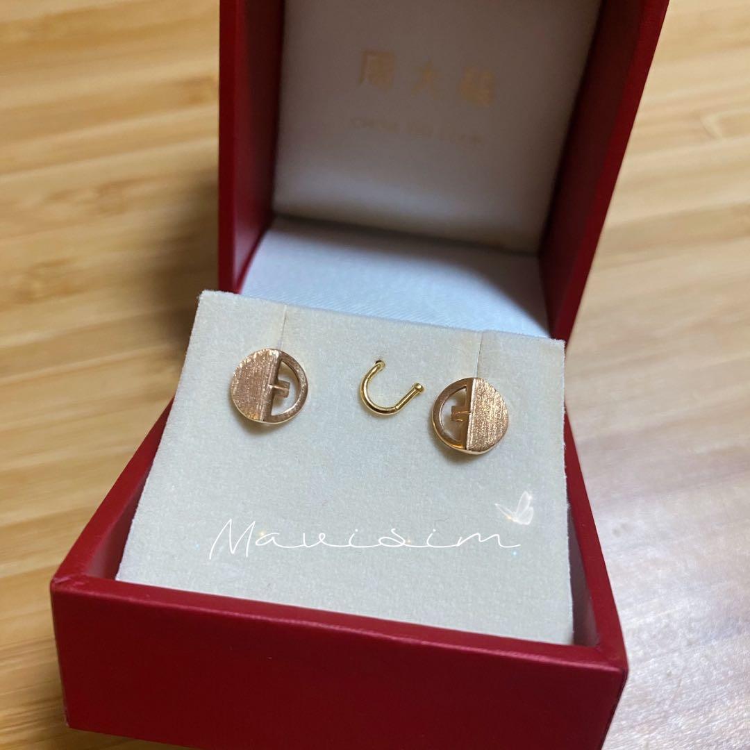 18K Chow Tai Fook 18K rose gold Earrings