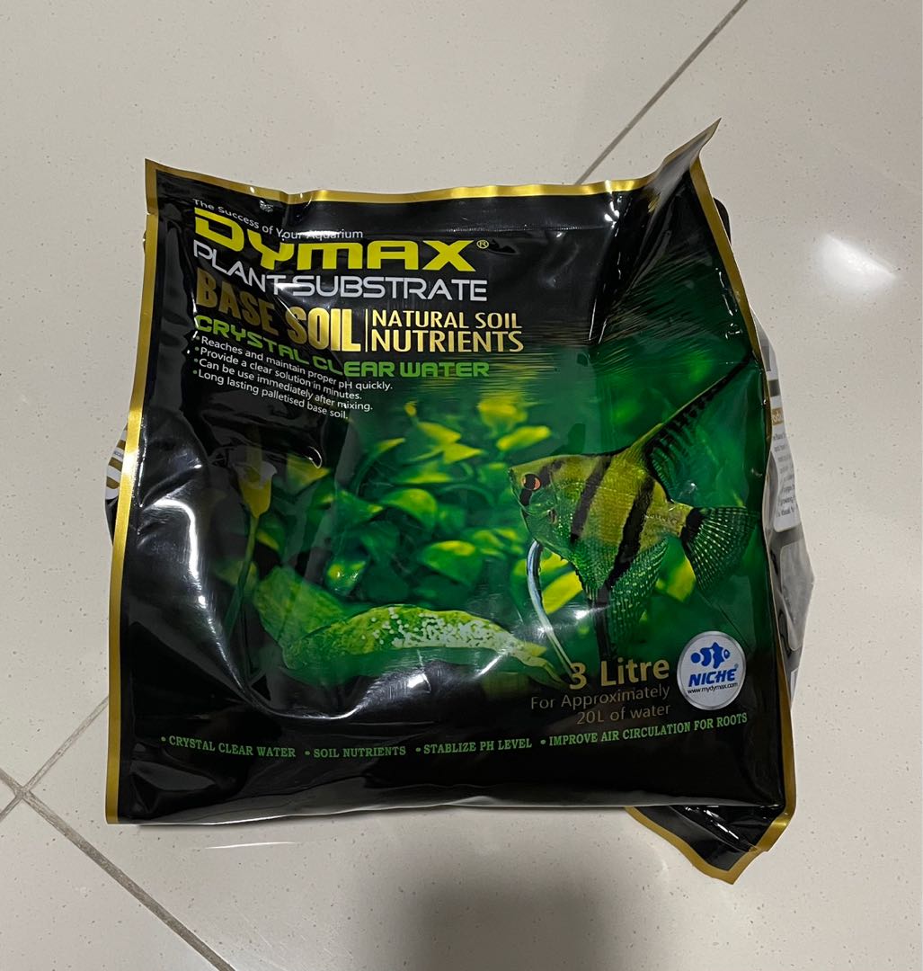 3L Dymax Base Soil fish tank, Furniture & Home Living, Gardening, Plants & Seeds on Carousell