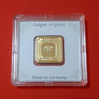 5g GEIGER GOLD BAR 999.9 Fine Gold