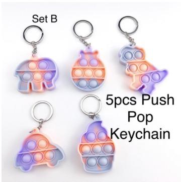 5pcs Mini Push Pop Keychains Pop It Sensory Toy (J1375) (Category: Toys & Collectibles) located in Singapore. Submitted by Joyandhome (Listing ID 1151054097, Image 3). Description: Product Description 5pcs Mini Push Pop Keychain Silicone Material Ideal for Children Day Gifts size of each approx 6cm -~9cm 🔔BUYER TAKE NOTE! ✅We are local sg seller 🙋 ✅ Items are ready stock in Singapore and it is not preorder. 🇸🇬 ✅ Due to the COVID-19, we are no