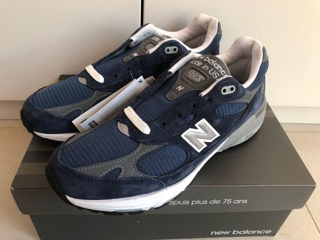 罕有絕版靚色美製MIU New Balance 993 MR993VI Navy Color Size:US9.5