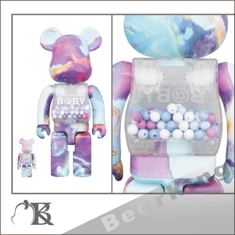 MY FIRST BE@RBRICK B@BY MARBLE 100％400％