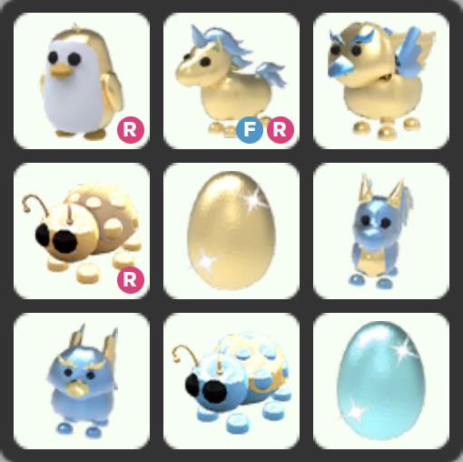 Adopt Me Diamond/Golden Pets, Video Gaming, Gaming Accessories, InGame