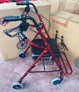 Adult Walker Rollator Red