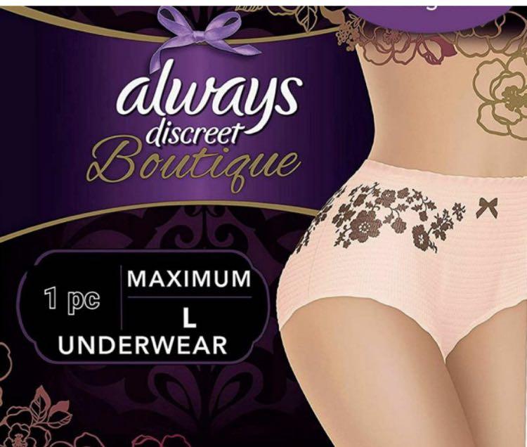 Always Discreet Boutique Postpartum Incontinence underwear, Health &  Nutrition, Assistive & Rehabilatory Aids, Adult Incontinence on Carousell