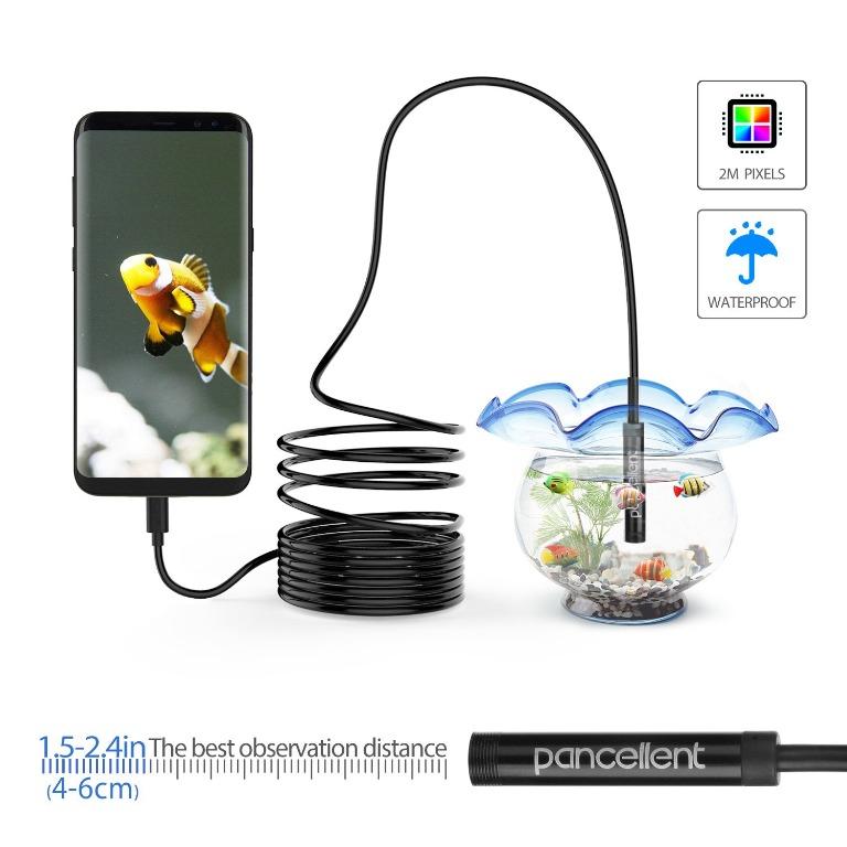 Android Endoscope Pancellent 2.0 Megapixels CMOS HD 2 in 1 Waterproof