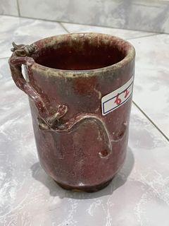 Antique Amber porcelain Vase