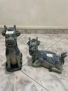 Antique Porcelain Figurine Qilin