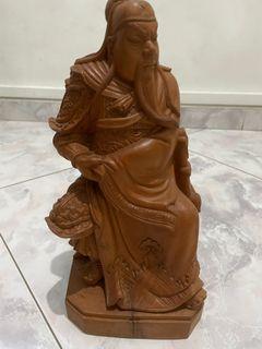 Antique Wooden Sculpture Guan Yu