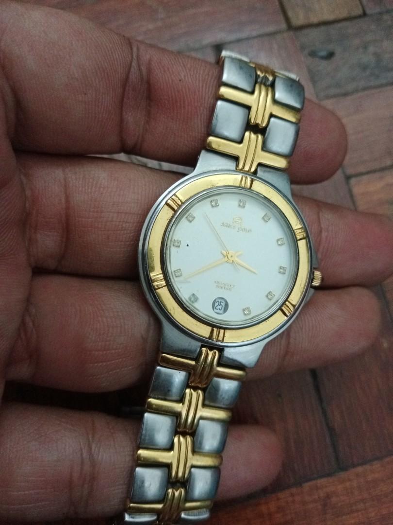 Swiss gold shop quartz watch
