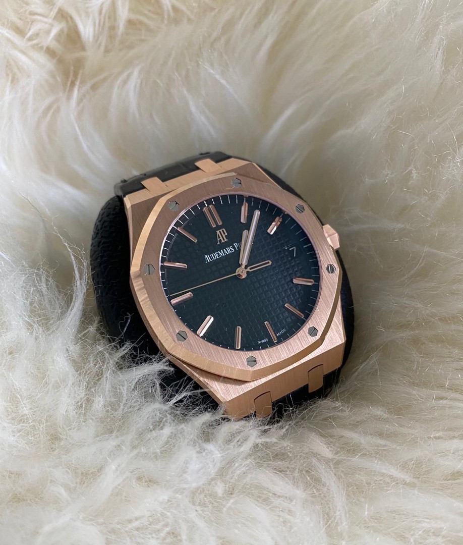 Audemars Piguet Royal Oak Rose Gold Leather strap 15500OR Luxury