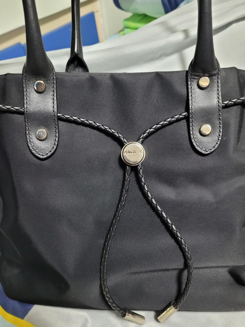 Authentic Agnes B bag nylon black Women s Fashion Bags