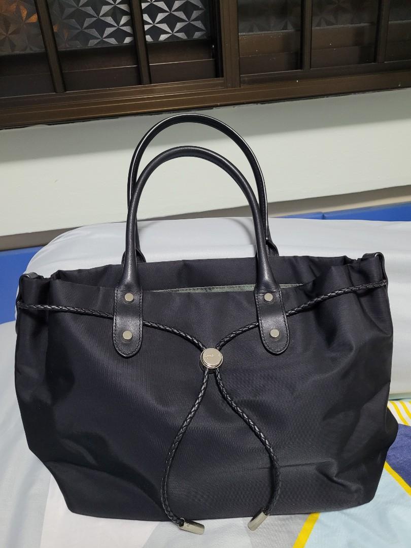 Authentic Agnes B bag nylon black Women s Fashion Bags