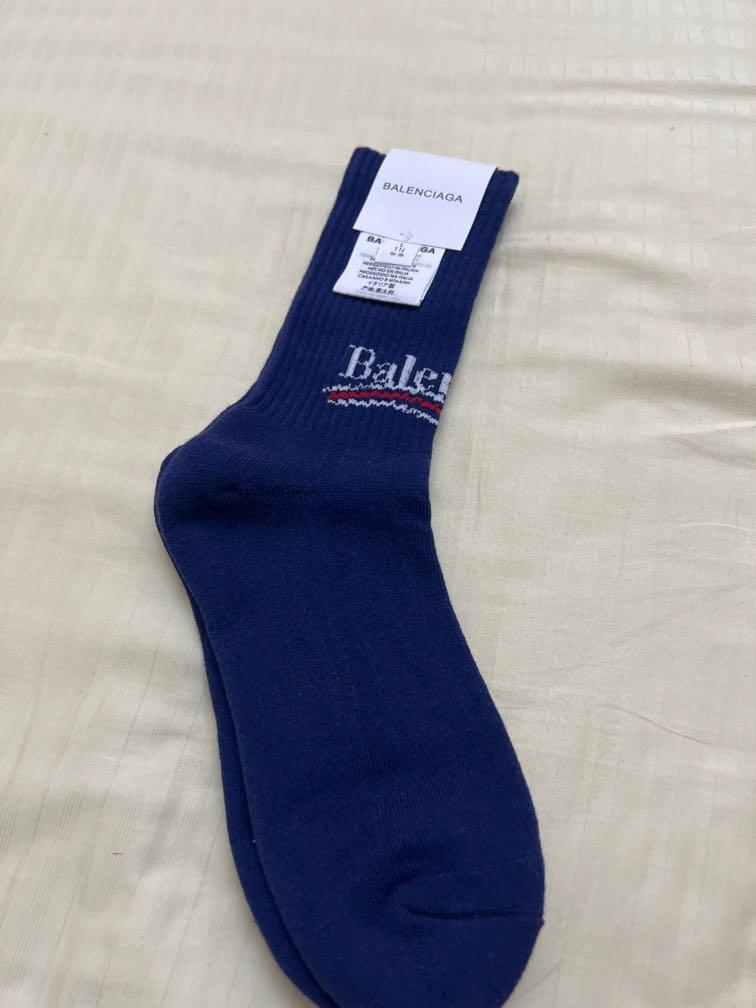 Authentic Brand New Balenciaga Political Campaign Socks in Blue