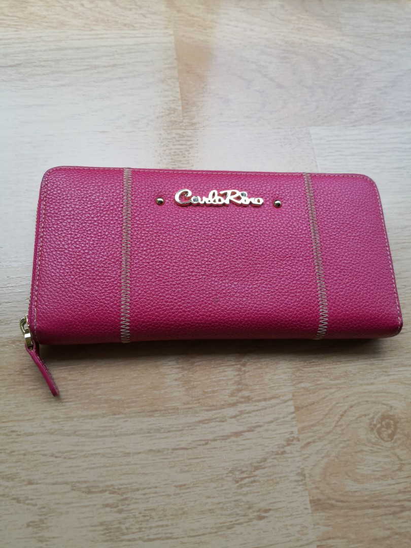 authentic carlo rino pink wallet, Women's Fashion, Bags & Wallets ...
