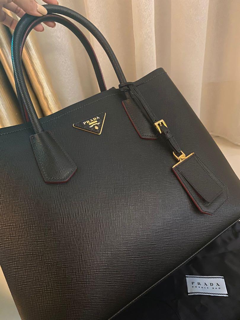 Prada cuir double tote - Gem