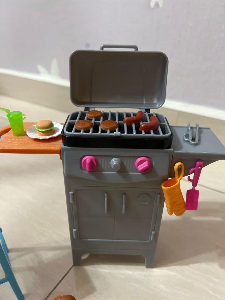 Barbie bbq grill online furniture & accessory set