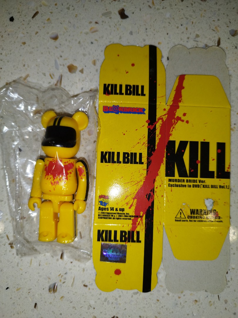 Bearbrick KILL BILL Vol.1 No DVD Limited Novelty 100% Be