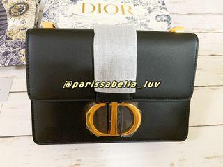👛💜 BNIB With Full Boutique Set Dior 30 Montaigne Black Box Calfskin Shoulder Bag/Handbag/Crossbody Bag/Sling Bag