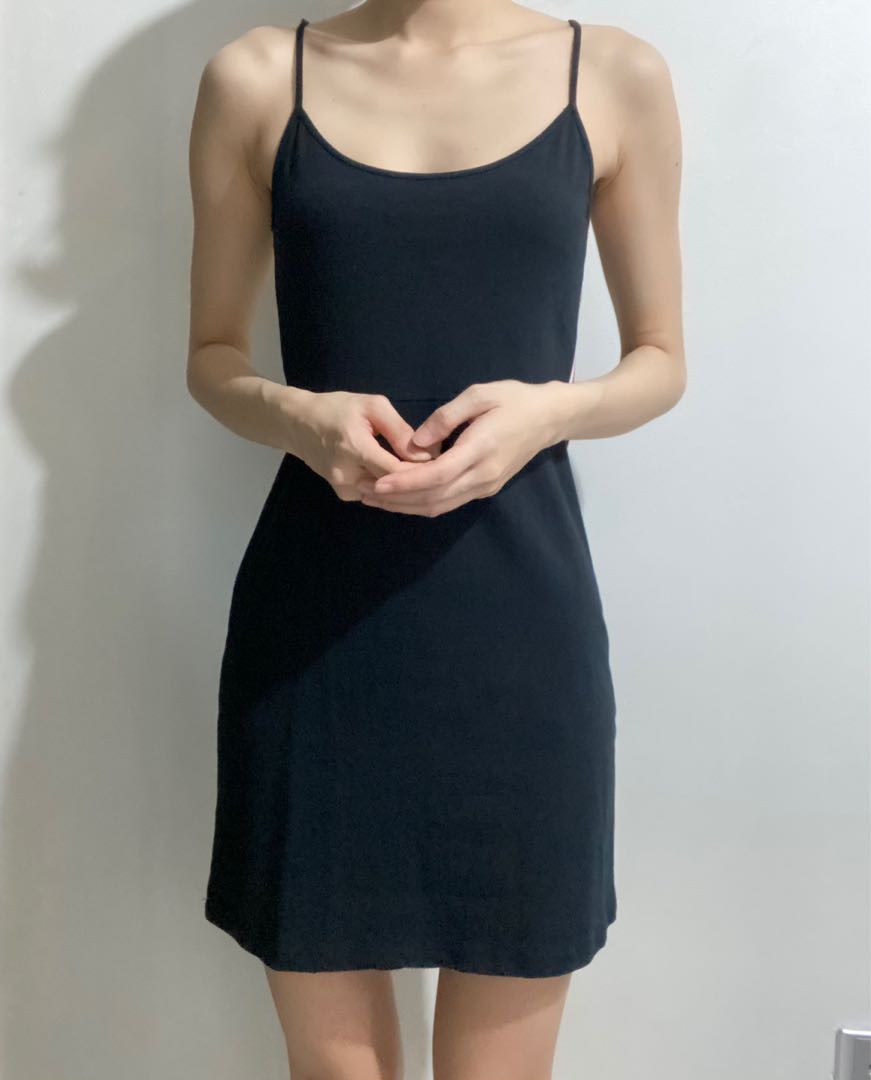 Brandy Melville Black Dress, Women's Fashion, Dresses & Sets
