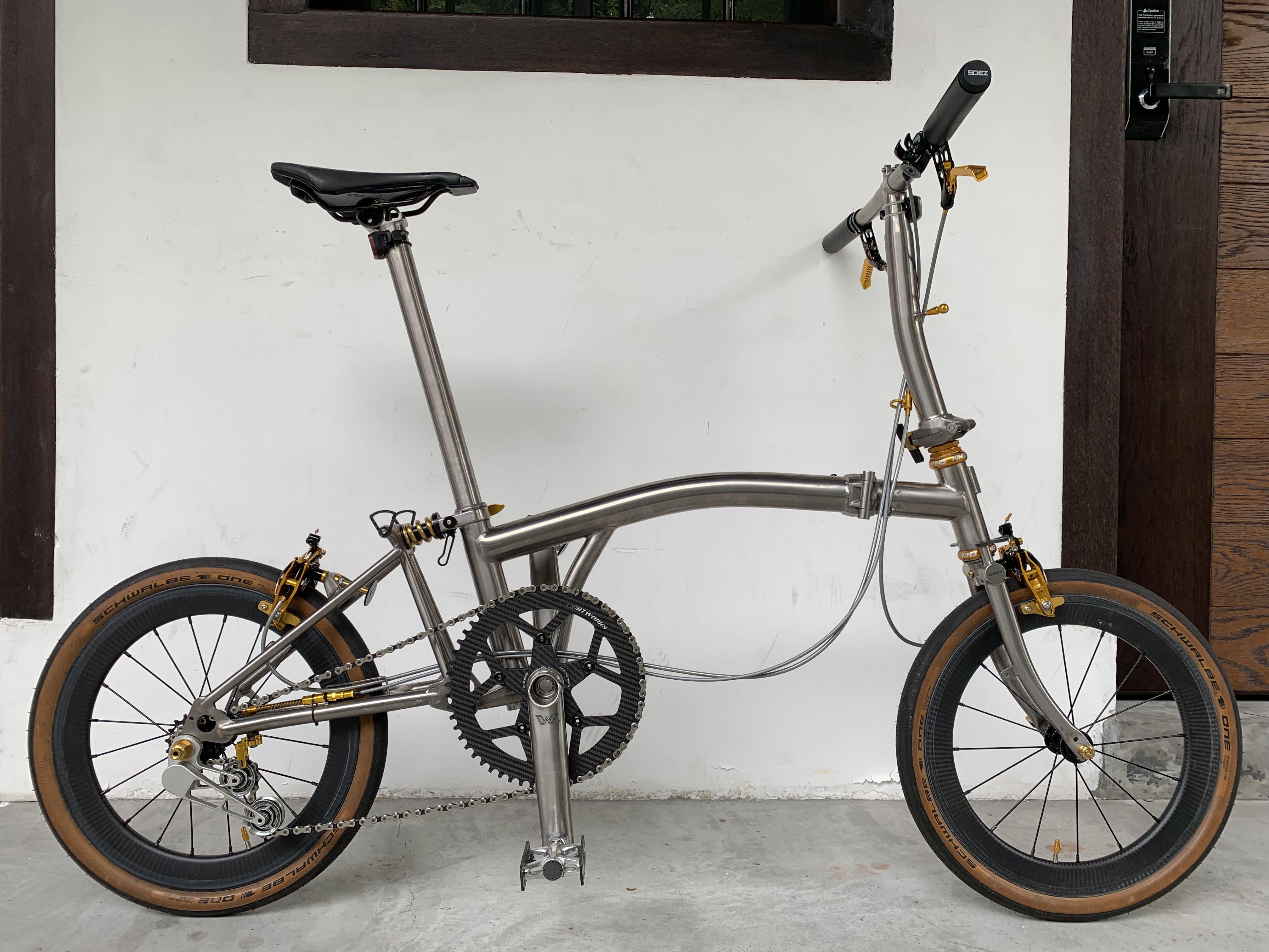 Brompton titanium hot sale