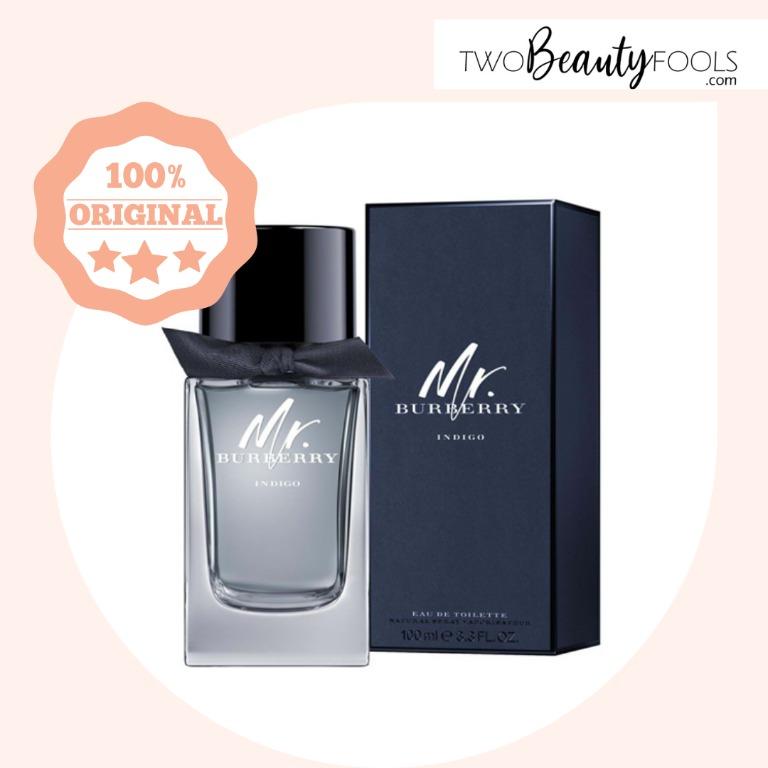 BURBERRY MR. BURBERRY INDIGO EDT FOR MEN 100ml Brand New 100