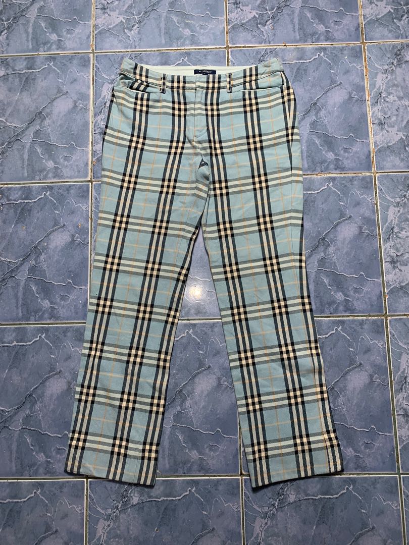 burberry plaid pants mens