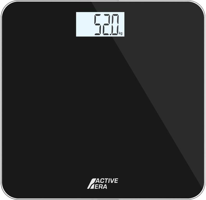 Bathroom Scale,CAMRY High Precision Digital Body Weight Scales Ultra-Thin 6MM Tempered Glass,Body Measuring Tape Included,28st/180kg/400lb with Step-on Technology and Backlight Display-White 