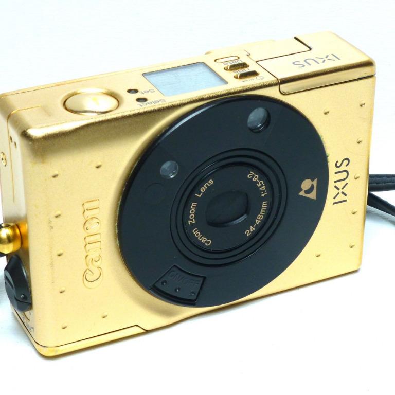 Canon IXUS Gold IX240 in gold finish, 60th anniversary of Canon