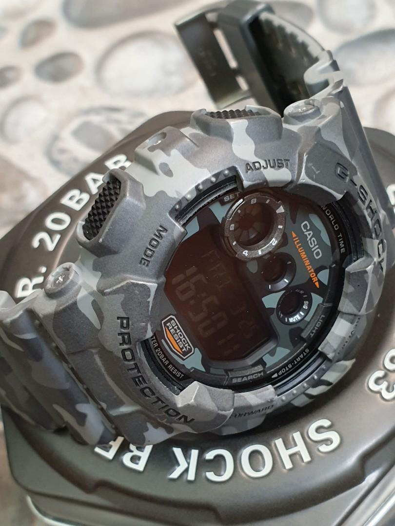 Casio G Shock GD 120CM Grey Men s Fashion Watches Accessories