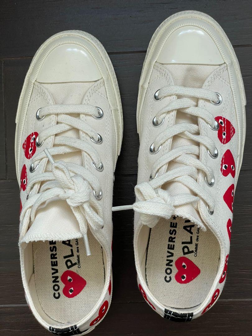 CDG X Converse Play Multi Heart Chuck Taylor Low Top White
