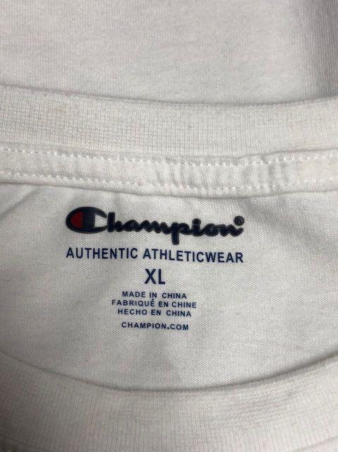 Champion Authentic Athleticwear Black Logo T-Shirt Sz 1XL