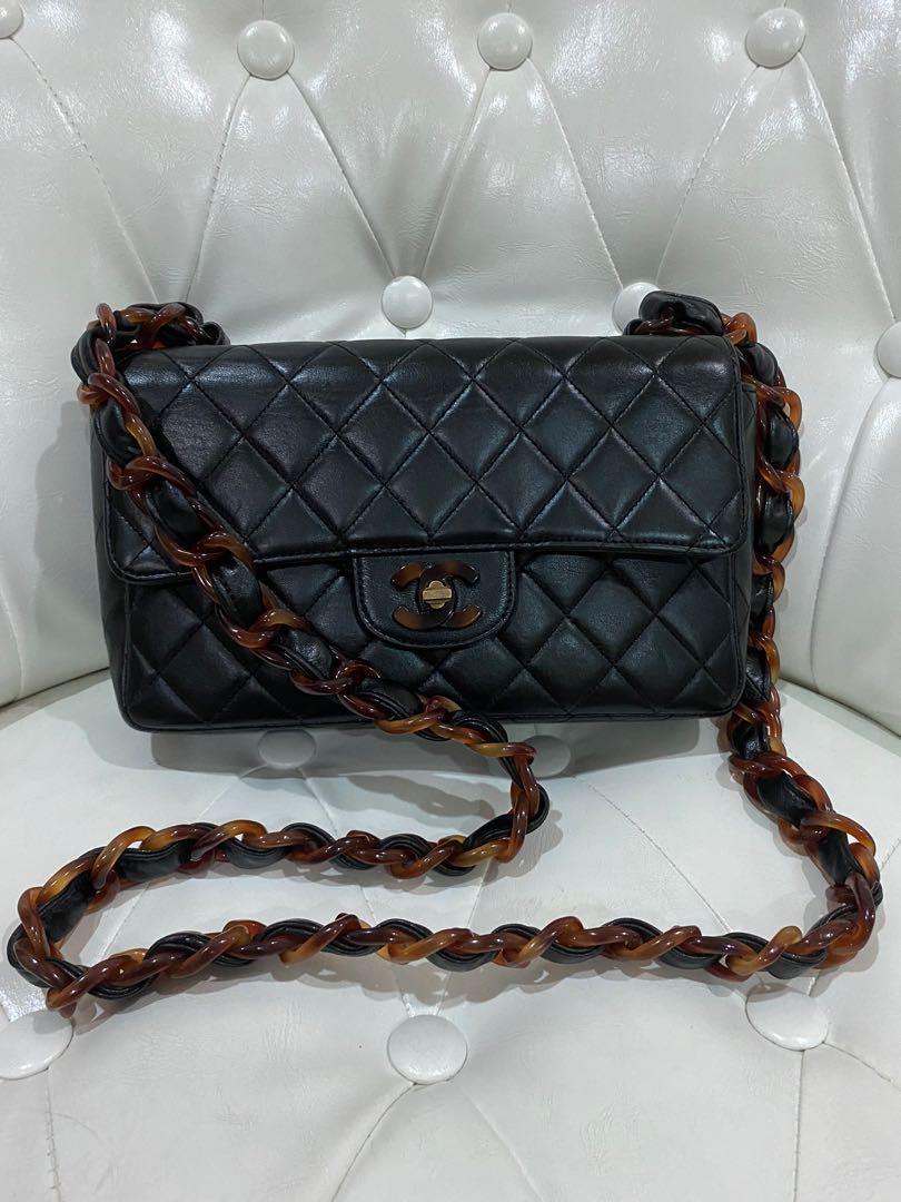 Chanel Vintage Tortoiseshell Classic Flap