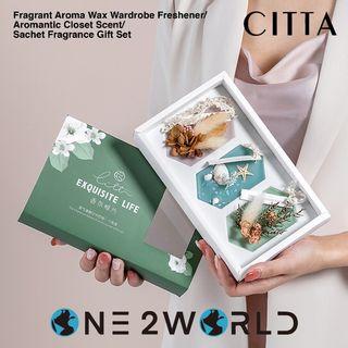 CITTA Fragrant Aroma Wax Wardrobe Freshener/Aromantic Closet Scent/ Sachet Fragrance Gift Set