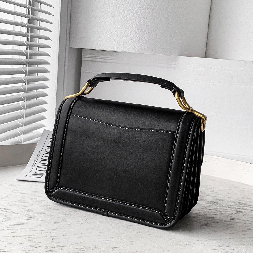 Coach Hero Shoulder Bag with signature horse & carriage logo black