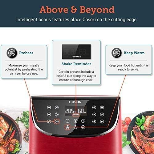 COSORI Air Fryer,Max XL 5.8 Quart,1700-Watt Electric Hot Air Fryers Oven &  Oilless Cooker for Roasting,LED Digital Touchscreen with 11  Presets,Nonstick Basket,ETL Listed(100 Recipes) - Taste Topics