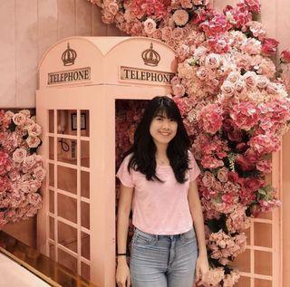 Croptee polos pink