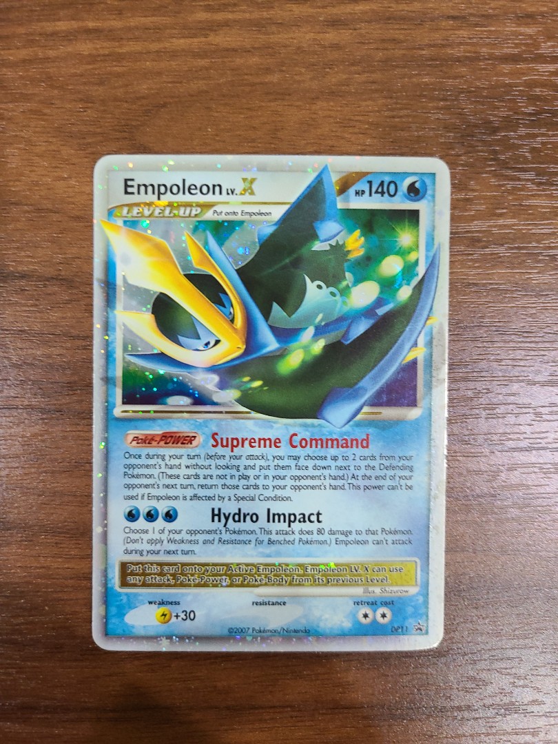 Pokemon TCG - Rare Empoleon Lv. X Diamond & Pearl Holographic Card