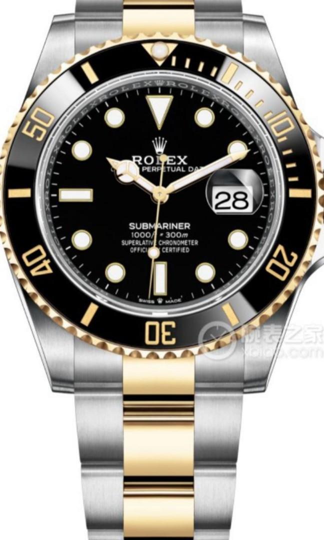 2022 Rolex Half Gold Submariner 41mm Luxury Watches on Carousell