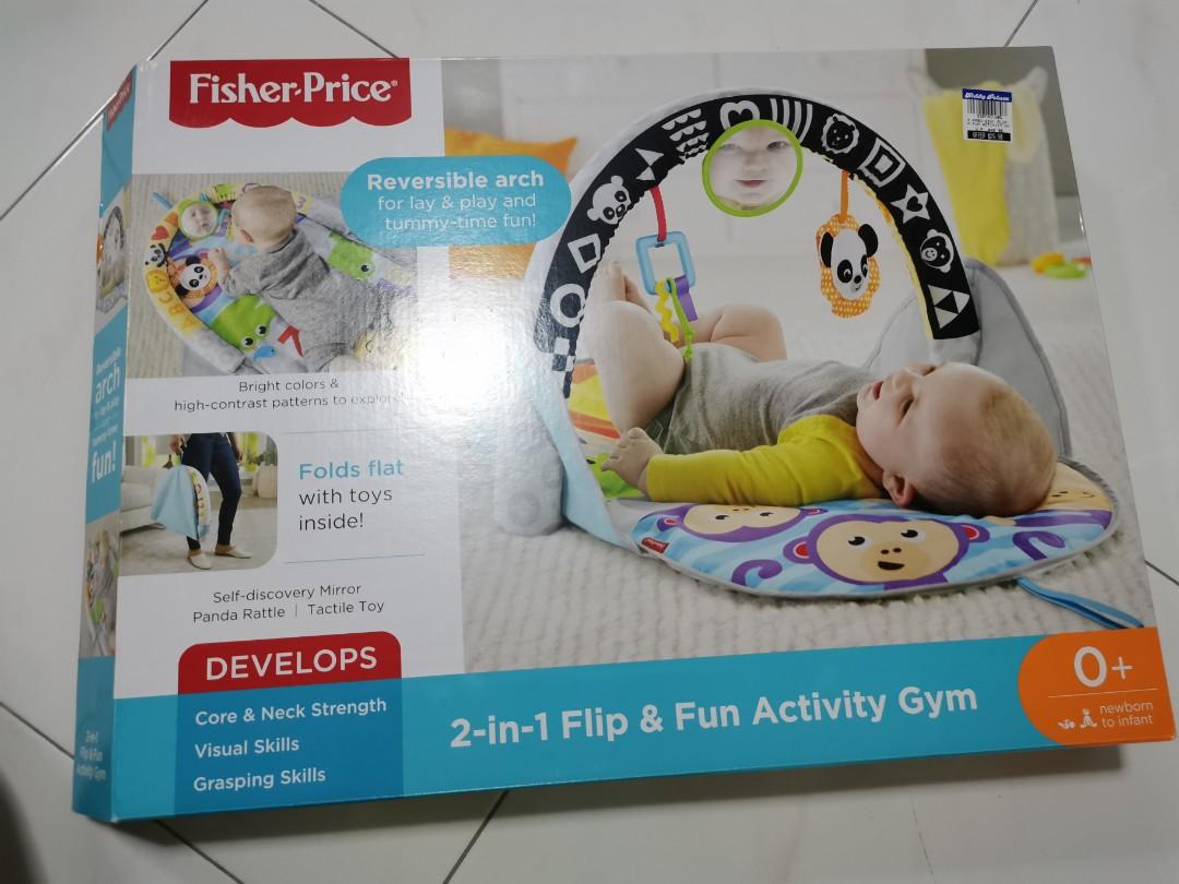 Fisher price 2 in 1 flip and fun activity gym top