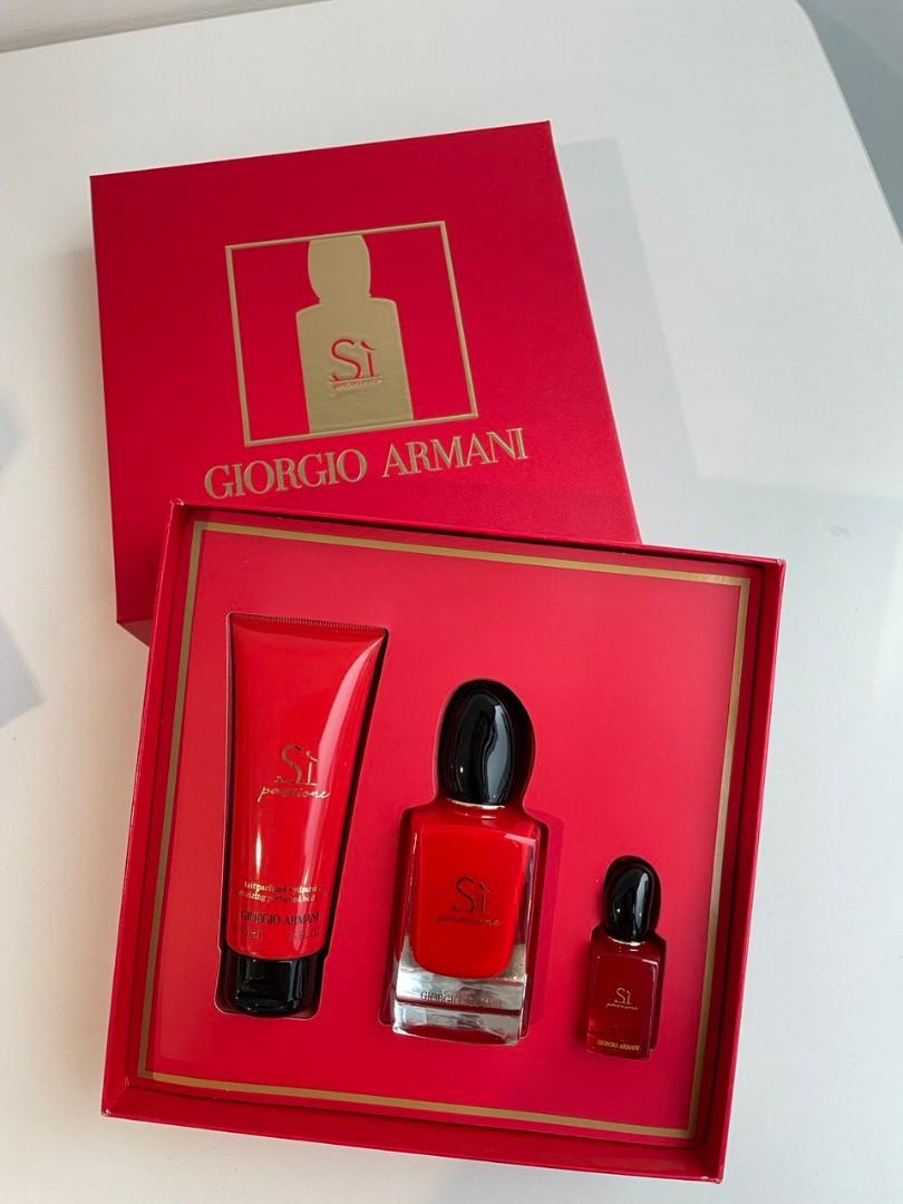 GIORGIO ARMANI SI PASSIONE LOTION) 3IN1 SET, Beauty & Personal Care, Hands & Nails on