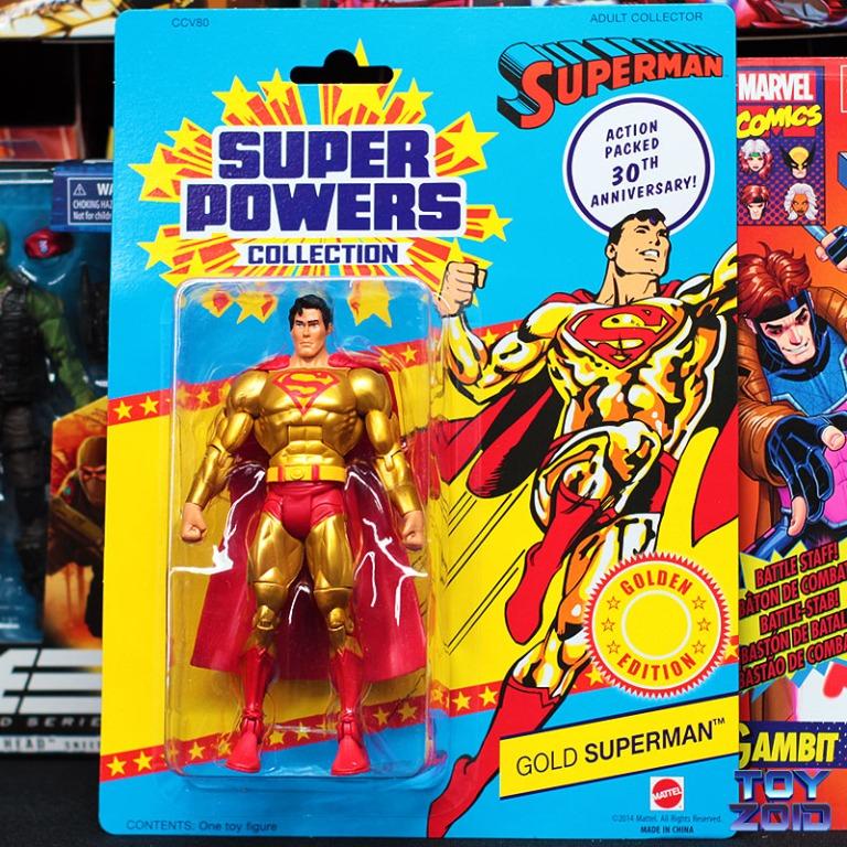 MATTY COLLECTOR DC SUPER POWERS GOLD SUPERMAN GOLDEN EDITION 30 ANNIVERSARY 