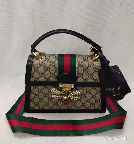 tas sling-bag Gucci Bee Brown PHW Sling Bag