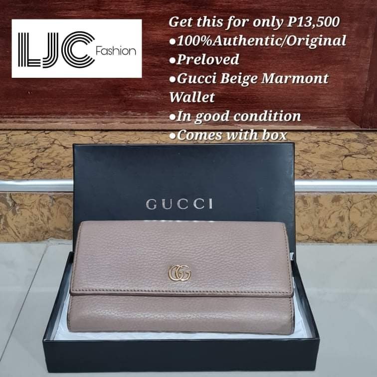 gucci beige wallet