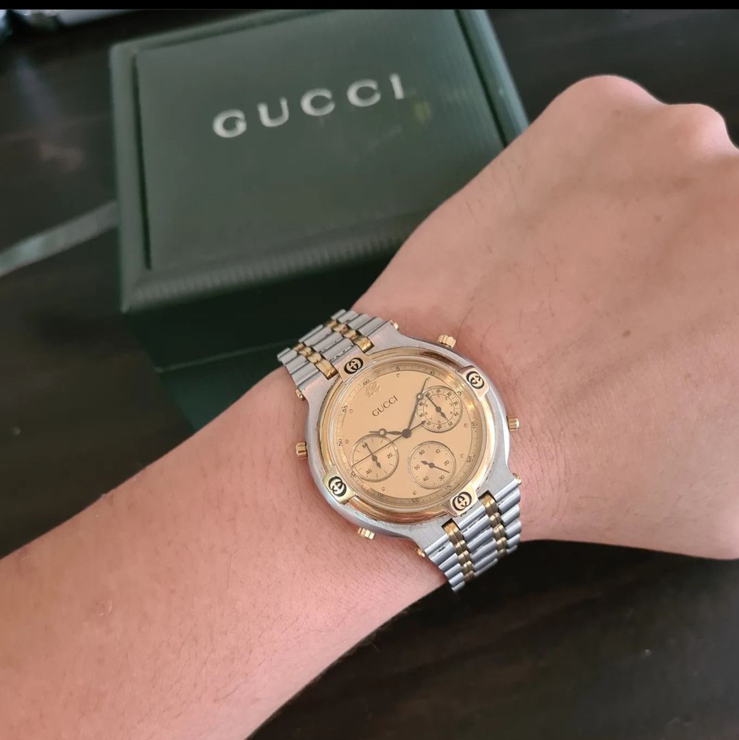 Gucci Chronograph Watch Ori, Barang 