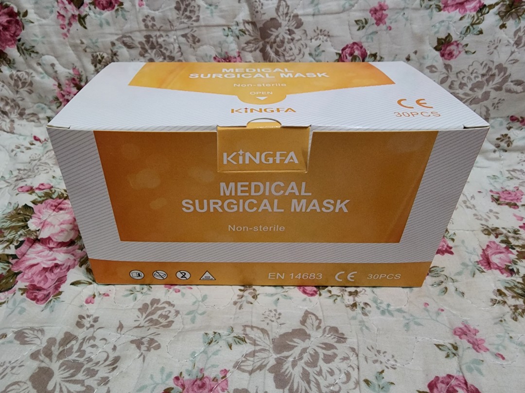 KINGFA Medical Surgical Mask 30pc, 健康及營養食用品, 口罩、面罩 Carousell