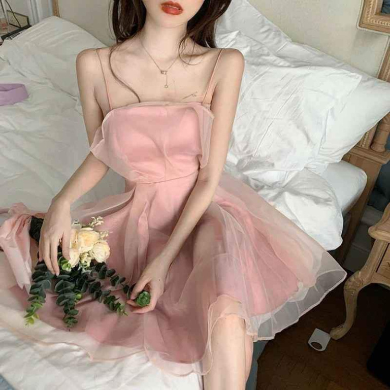 Korean pink outfit best sale